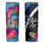 Bula Fiji Vintage Fijian Masi Pattern Skinny Tumbler Blue Unique