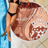 Vintage Tonga Kahoa Heilala Flower Beach Blanket LT9 - Polynesian Pride