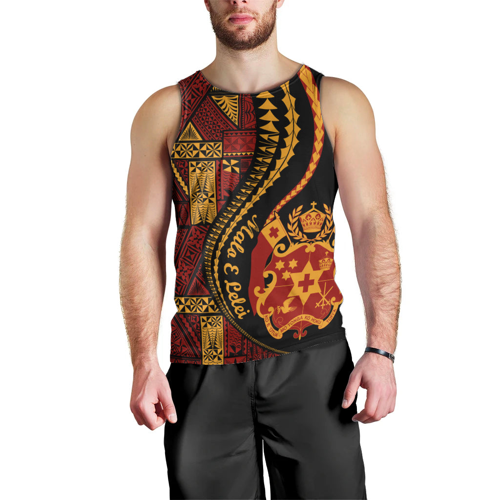 Vintage Tonga Malo E Lelei Ngatu Pattern Men Tank Top LT9 - Polynesian Pride