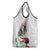 Philippines Eagle and Sampaguita Flowers Grocery Bag Polynesian Pattern