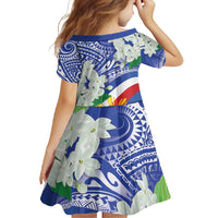 Philippines Flag Family Matching Long Sleeve Bodycon Dress and Hawaiian Shirt Sampaguita Jasmine with Polynesian Tribal