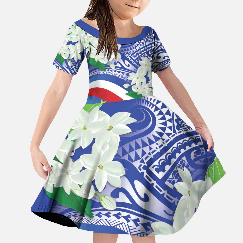 Philippines Flag Family Matching Tank Maxi Dress and Hawaiian Shirt Sampaguita Jasmine with Polynesian Tribal