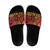 New Zealand Rangatira Custom Slide Sandals Red and Gold Niho Taniwha Maori Tribal - Polynesian Pride