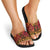 New Zealand Rangatira Custom Slide Sandals Red and Gold Niho Taniwha Maori Tribal - Polynesian Pride