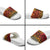 New Zealand Rangatira Custom Slide Sandals Red and Gold Niho Taniwha Maori Tribal - Polynesian Pride