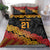 New Zealand Rugby Pacific Custom Bedding Set Rangatira Maori Kowhaiwhai Pattern
