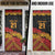 New Zealand Rugby Pacific Custom Door Cover Rangatira Maori Kowhaiwhai Pattern - Polynesian Pride