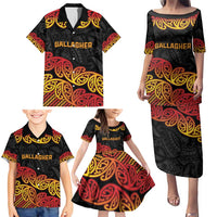 New Zealand Rugby Pacific Custom Family Matching Puletasi and Hawaiian Shirt Rangatira Maori Kowhaiwhai Pattern