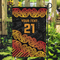 New Zealand Rugby Pacific Custom Garden Flag Rangatira Maori Kowhaiwhai Pattern