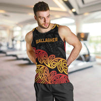 New Zealand Rugby Pacific Custom Men Tank Top Rangatira Maori Kowhaiwhai Pattern