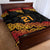New Zealand Rugby Pacific Custom Quilt Bed Set Rangatira Maori Kowhaiwhai Pattern
