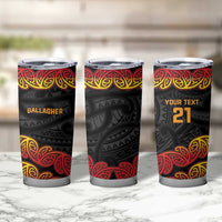 New Zealand Rugby Pacific Custom Tumbler Cup Rangatira Maori Kowhaiwhai Pattern