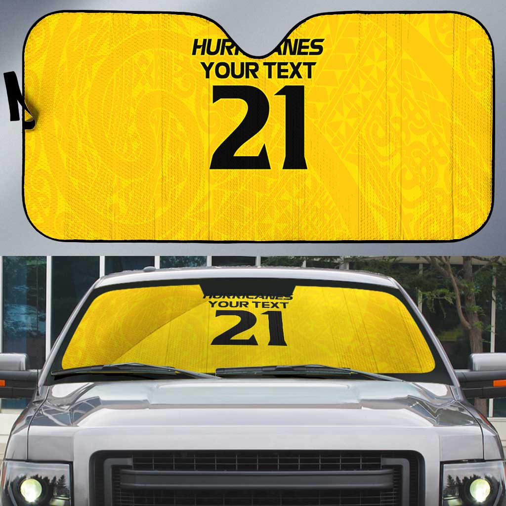 New Zealand Rugby Pacific Custom Auto Sun Shade Hau Awhiowhio Maori Tribal Tattoo - Polynesian Pride