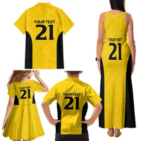 New Zealand Rugby Pacific Custom Family Matching Tank Maxi Dress and Hawaiian Shirt Hau Awhiowhio Maori Tribal Tattoo