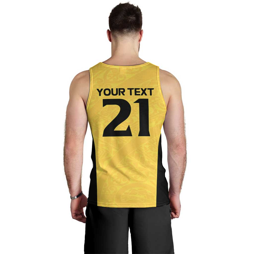 New Zealand Rugby Pacific Custom Men Tank Top Hau Awhiowhio Maori Tribal Tattoo