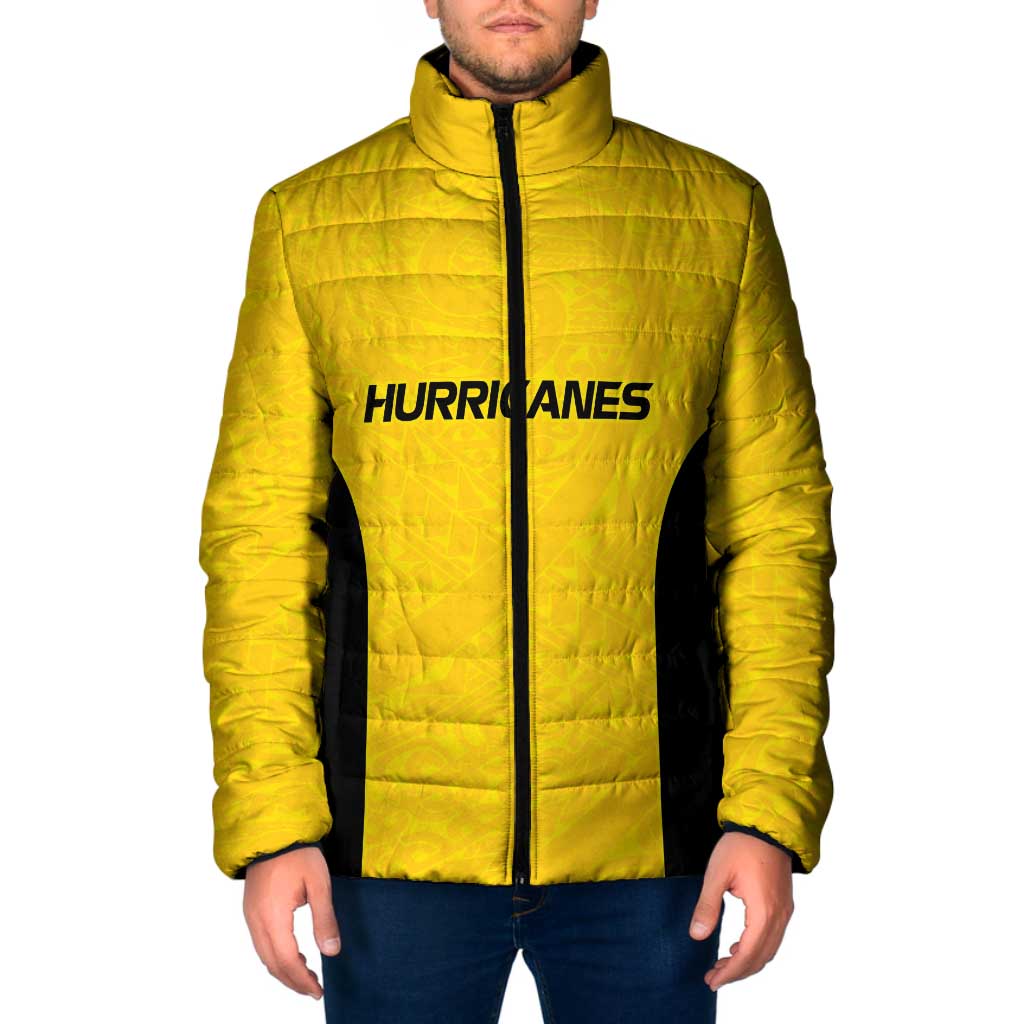 New Zealand Rugby Pacific Custom Padded Jacket Hau Awhiowhio Maori Tribal Tattoo - Polynesian Pride