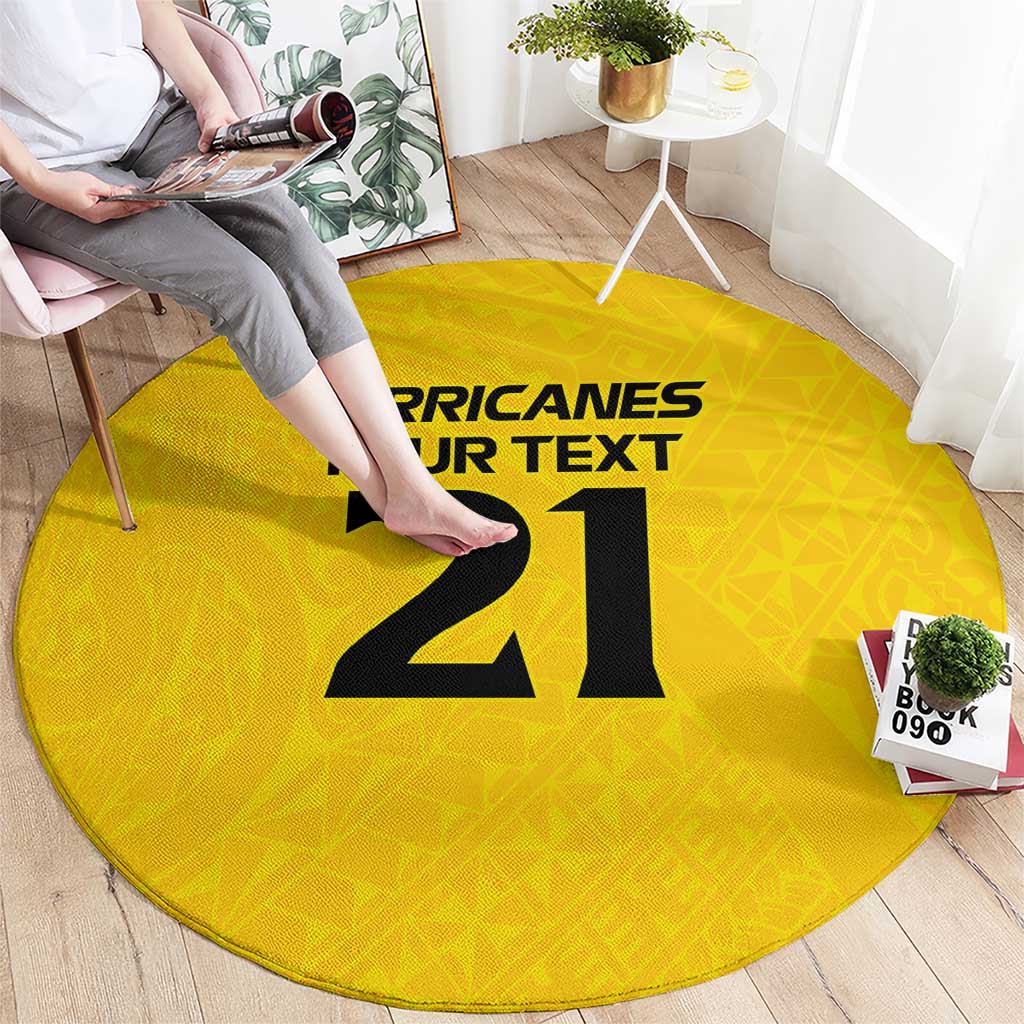 New Zealand Rugby Pacific Custom Round Carpet Hau Awhiowhio Maori Tribal Tattoo