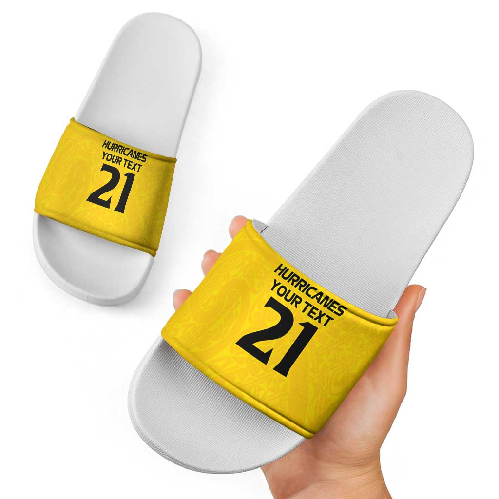 New Zealand Rugby Pacific Custom Slide Sandals Hau Awhiowhio Maori Tribal Tattoo - Polynesian Pride