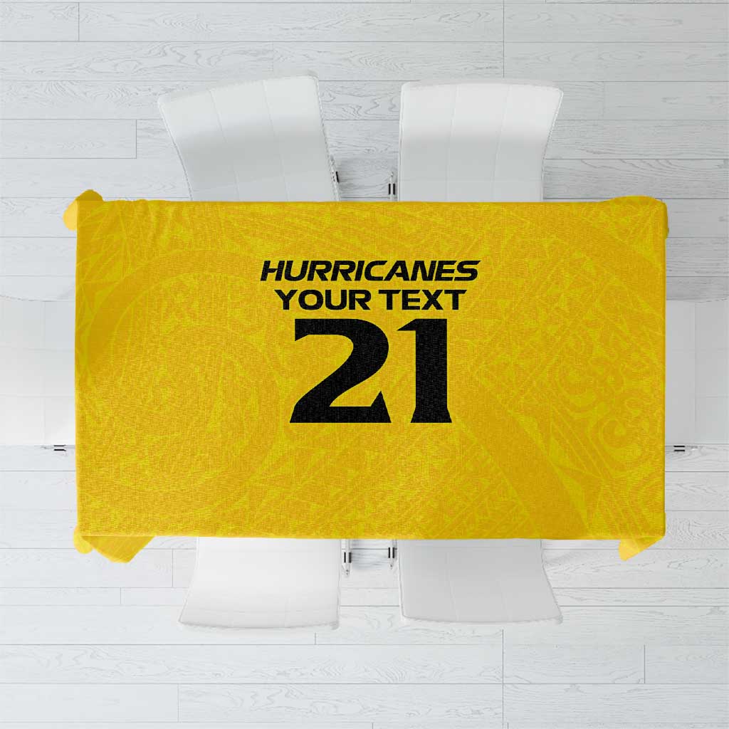 New Zealand Rugby Pacific Custom Tablecloth Hau Awhiowhio Maori Tribal Tattoo