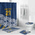 New Zealand Rugby Pacific Custom Bathroom Set Kahupeka Maori Kowhaiwhai Pattern - Polynesian Pride