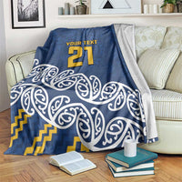 New Zealand Rugby Pacific Custom Blanket Kahupeka Maori Kowhaiwhai Pattern