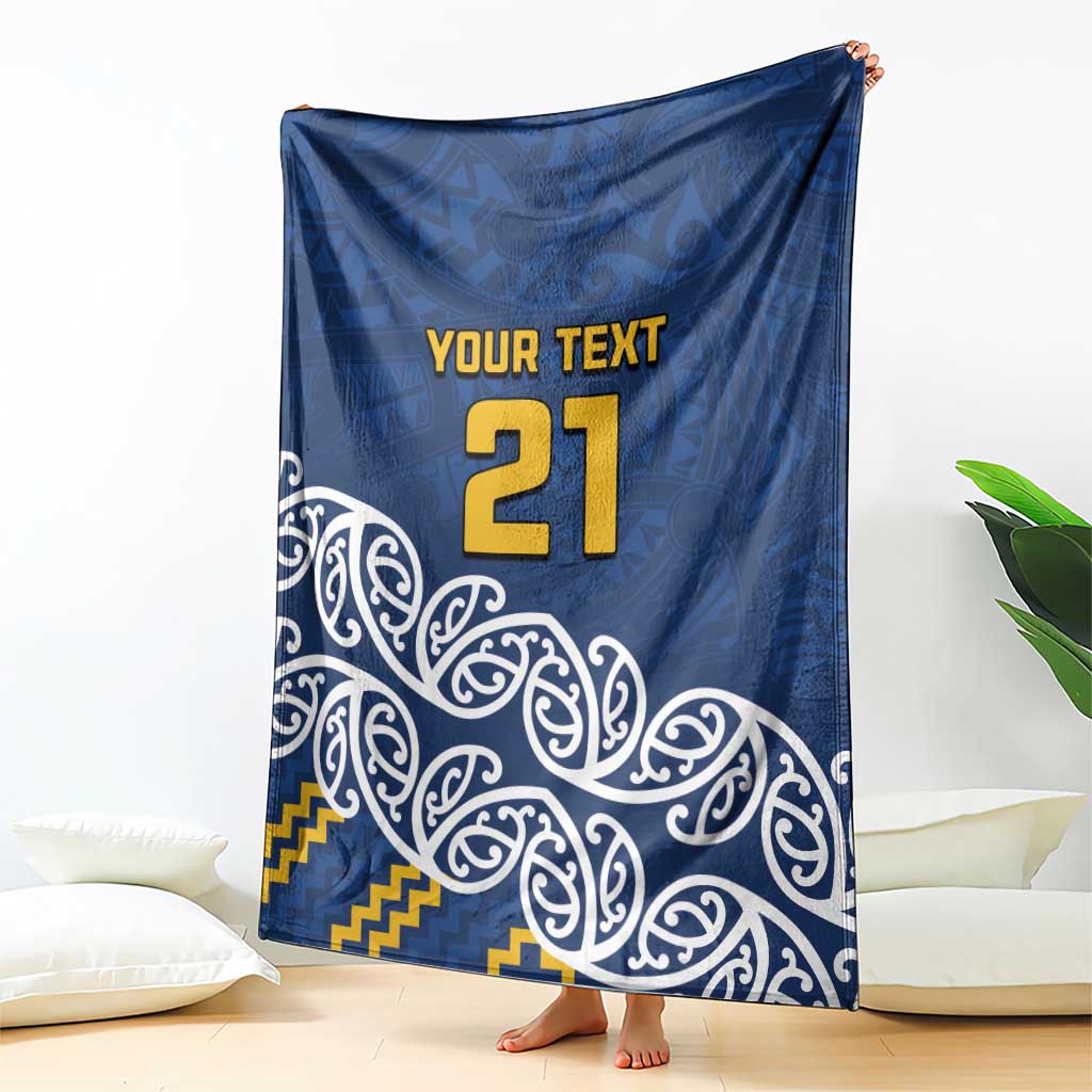 New Zealand Rugby Pacific Custom Blanket Kahupeka Maori Kowhaiwhai Pattern