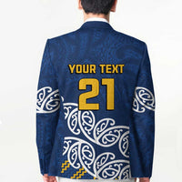 New Zealand Rugby Pacific Custom Blazer Kahupeka Maori Kowhaiwhai Pattern - Polynesian Pride