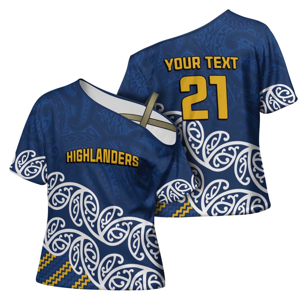 New Zealand Rugby Pacific Custom Cross Shoulder Shirt Kahupeka Maori Kowhaiwhai Pattern - Polynesian Pride