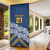New Zealand Rugby Pacific Custom Door Cover Kahupeka Maori Kowhaiwhai Pattern - Polynesian Pride