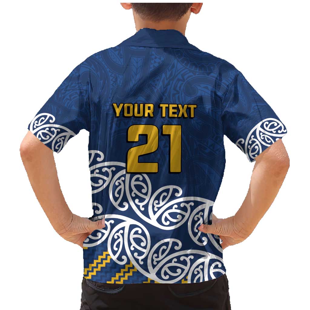 New Zealand Rugby Pacific Custom Family Matching Mermaid Dress and Hawaiian Shirt Kahupeka Maori Kowhaiwhai Pattern