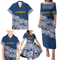 New Zealand Rugby Pacific Custom Family Matching Puletasi and Hawaiian Shirt Kahupeka Maori Kowhaiwhai Pattern