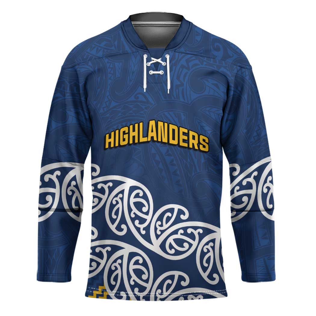 New Zealand Rugby Pacific Custom Hockey Jersey Kahupeka Maori Kowhaiwhai Pattern - Polynesian Pride