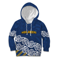 New Zealand Rugby Pacific Custom Kid Hoodie Kahupeka Maori Kowhaiwhai Pattern