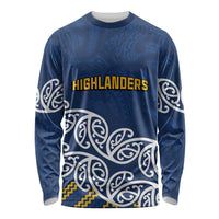 New Zealand Rugby Pacific Custom Long Sleeve Shirt Kahupeka Maori Kowhaiwhai Pattern