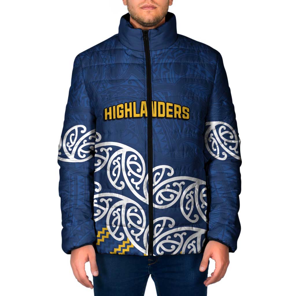 New Zealand Rugby Pacific Custom Padded Jacket Kahupeka Maori Kowhaiwhai Pattern - Polynesian Pride
