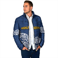 New Zealand Rugby Pacific Custom Padded Jacket Kahupeka Maori Kowhaiwhai Pattern - Polynesian Pride