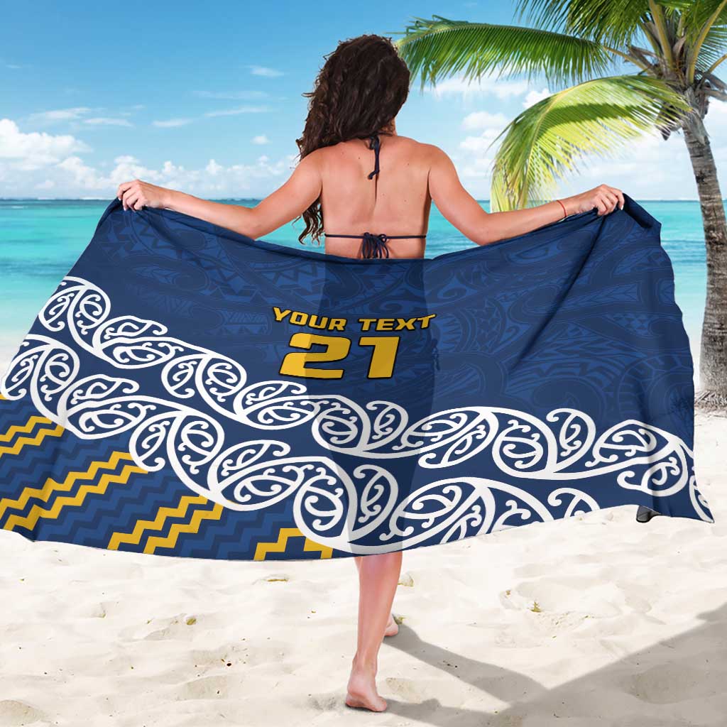 New Zealand Rugby Pacific Custom Sarong Kahupeka Maori Kowhaiwhai Pattern