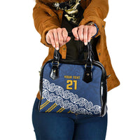 New Zealand Rugby Pacific Custom Shoulder Handbag Kahupeka Maori Kowhaiwhai Pattern