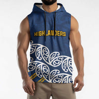 New Zealand Rugby Pacific Custom Sleeveless Hoodie Kahupeka Maori Kowhaiwhai Pattern - Polynesian Pride