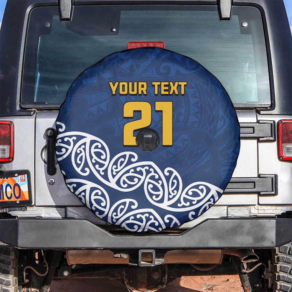 New Zealand Rugby Pacific Custom Spare Tire Cover Kahupeka Maori Kowhaiwhai Pattern