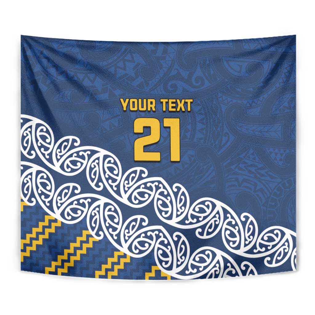 New Zealand Rugby Pacific Custom Tapestry Kahupeka Maori Kowhaiwhai Pattern