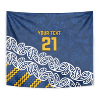 New Zealand Rugby Pacific Custom Tapestry Kahupeka Maori Kowhaiwhai Pattern