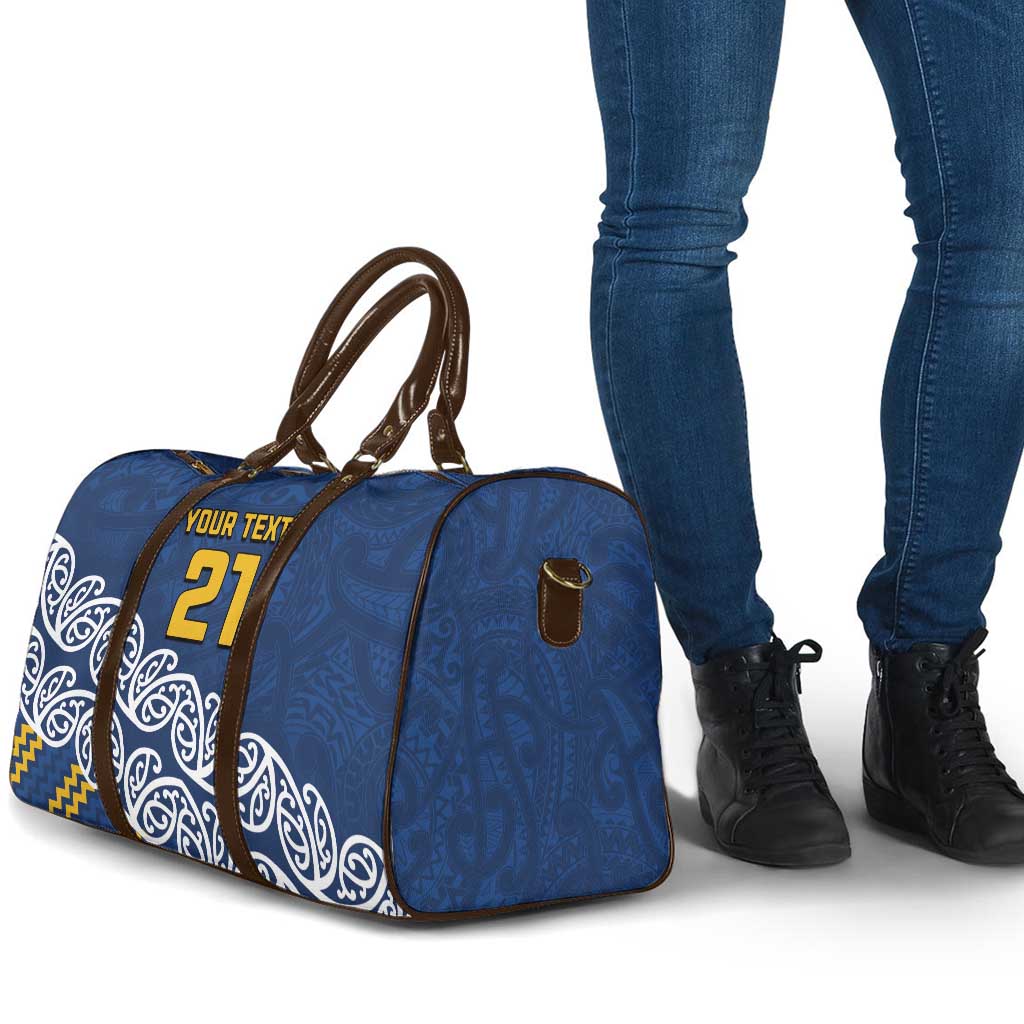 New Zealand Rugby Pacific Custom Travel Bag Kahupeka Maori Kowhaiwhai Pattern - Polynesian Pride
