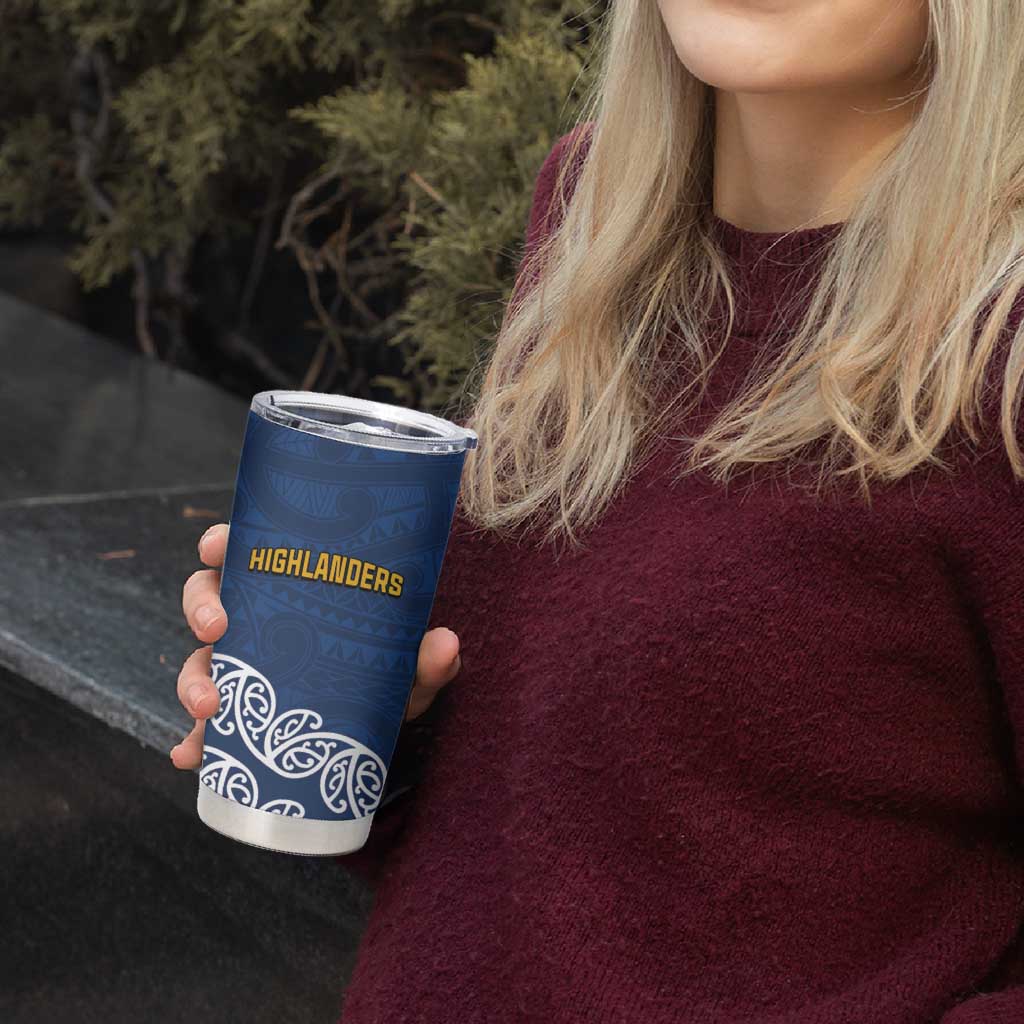 New Zealand Rugby Pacific Custom Tumbler Cup Kahupeka Maori Kowhaiwhai Pattern