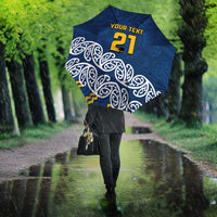 New Zealand Rugby Pacific Custom Umbrella Kahupeka Maori Kowhaiwhai Pattern - Polynesian Pride
