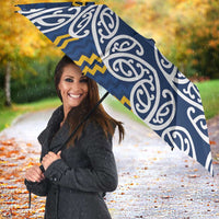 New Zealand Rugby Pacific Custom Umbrella Kahupeka Maori Kowhaiwhai Pattern - Polynesian Pride