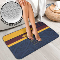 New Zealand Rugby Pacific Custom Bathroom Set Kahupeka Retro 2025 Taniko Motif - Polynesian Pride