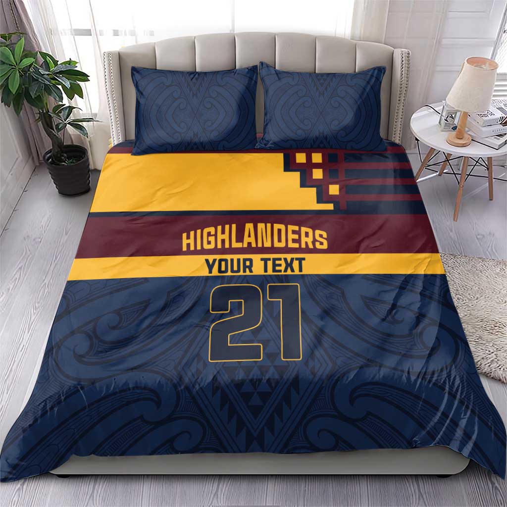 New Zealand Rugby Pacific Custom Bedding Set Kahupeka Retro 2025 Taniko Motif