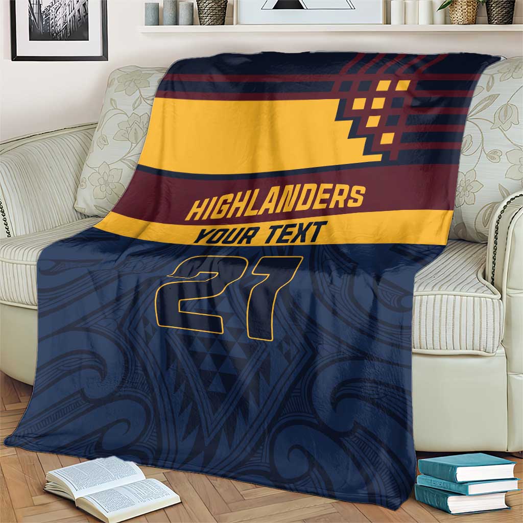 New Zealand Rugby Pacific Custom Blanket Kahupeka Retro 2025 Taniko Motif