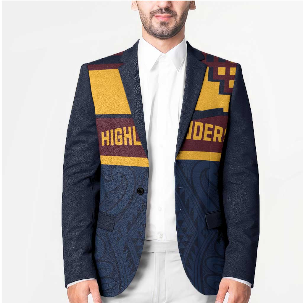 New Zealand Rugby Pacific Custom Blazer Kahupeka Retro 2025 Taniko Motif - Polynesian Pride